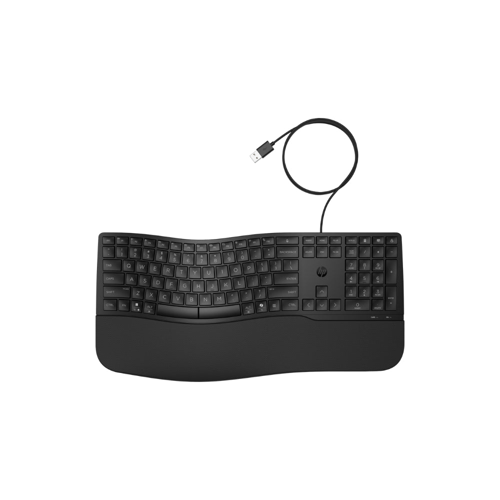 HP 485 Comfort tangentbord - Kabel Svart