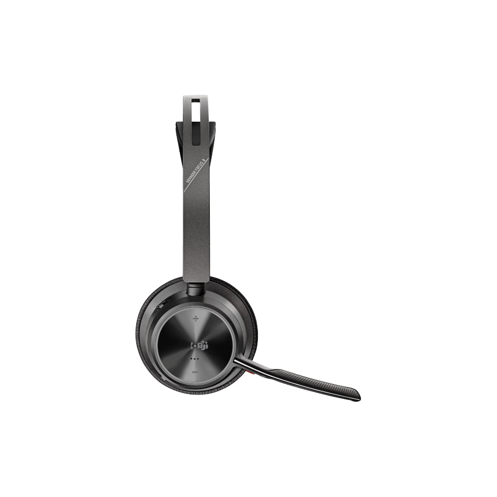 HP Poly Voyager Focus 2 med laddningsställ USB-C/A UC Svart