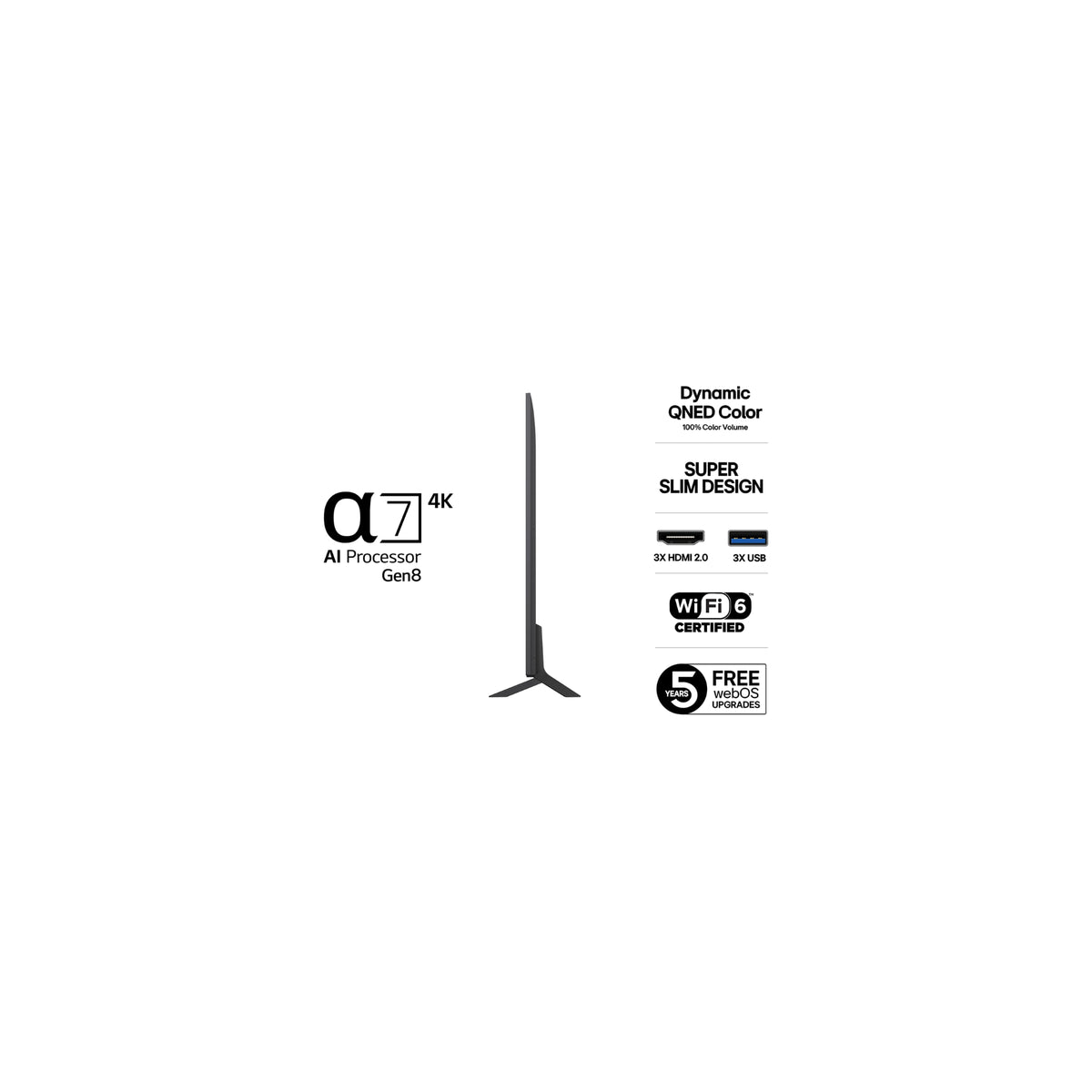 LG QNED80 Series 55QNED80A6A 55" - QNED 4K
