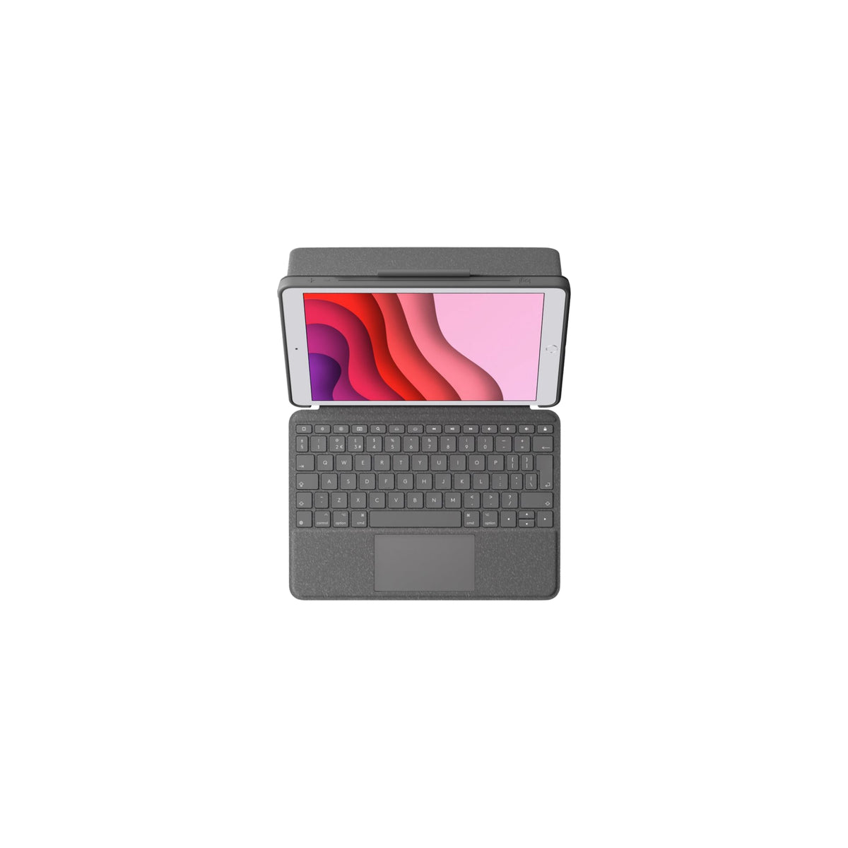 Logitech Combo Touch - tangentbordsfodral - iPad 10,2” 7:e / 8:e / 9:e gen - gr