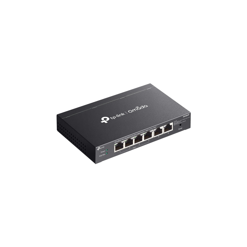 TP-Link Omada ES206GP 6-Port Gigabit Managed Switch med 4-Port PoE+