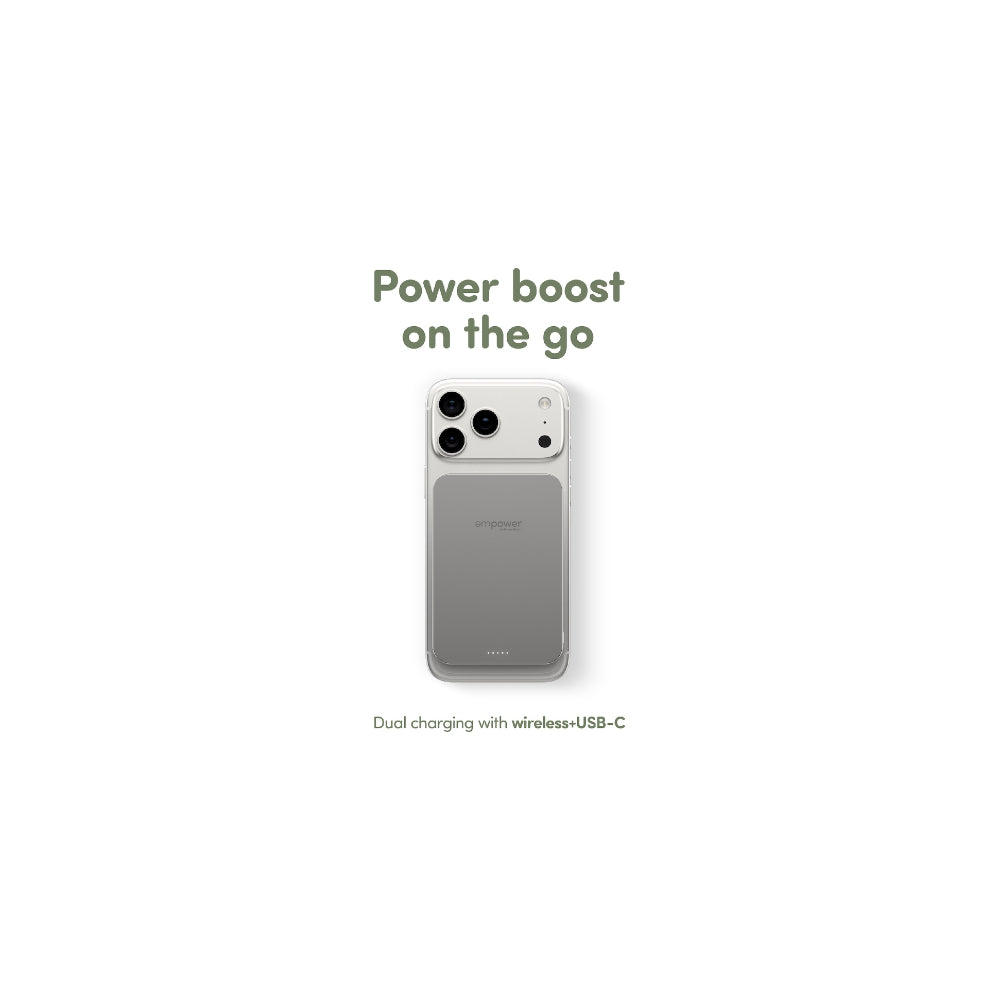 Panzerglass Empower Powerbank 5000MAh - 15W - Titanium