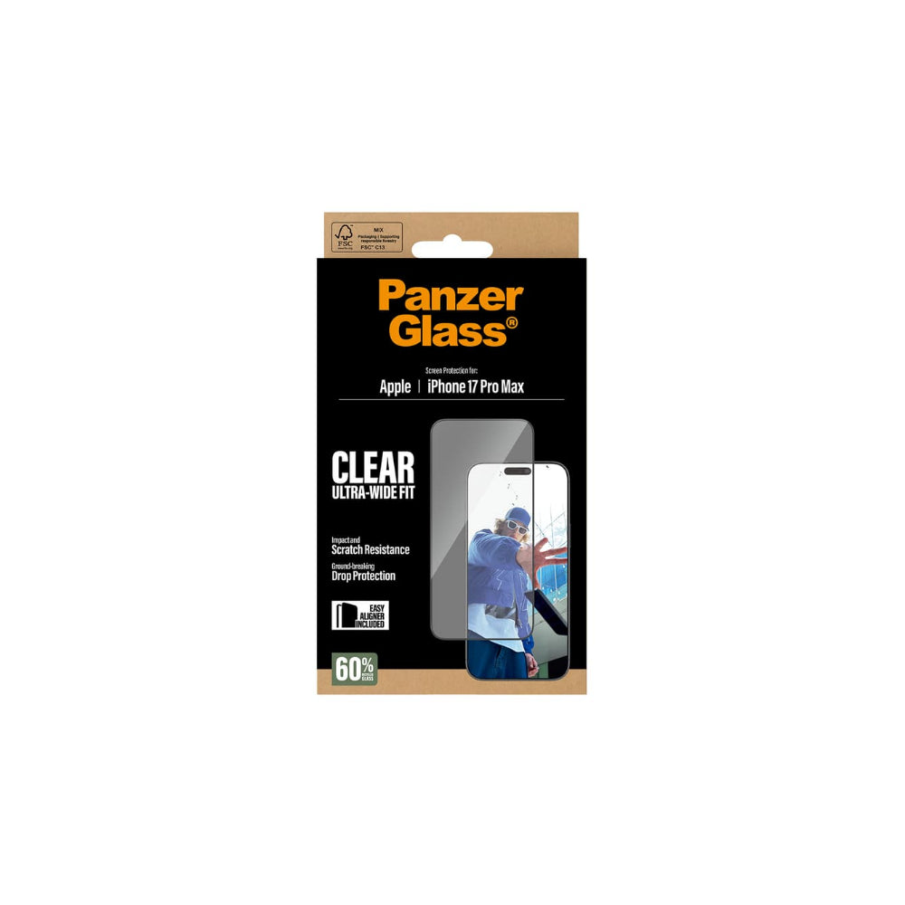 Panzerglass Ultrawide skärmskydd iPhone 17 Pro Max - EasyAligner