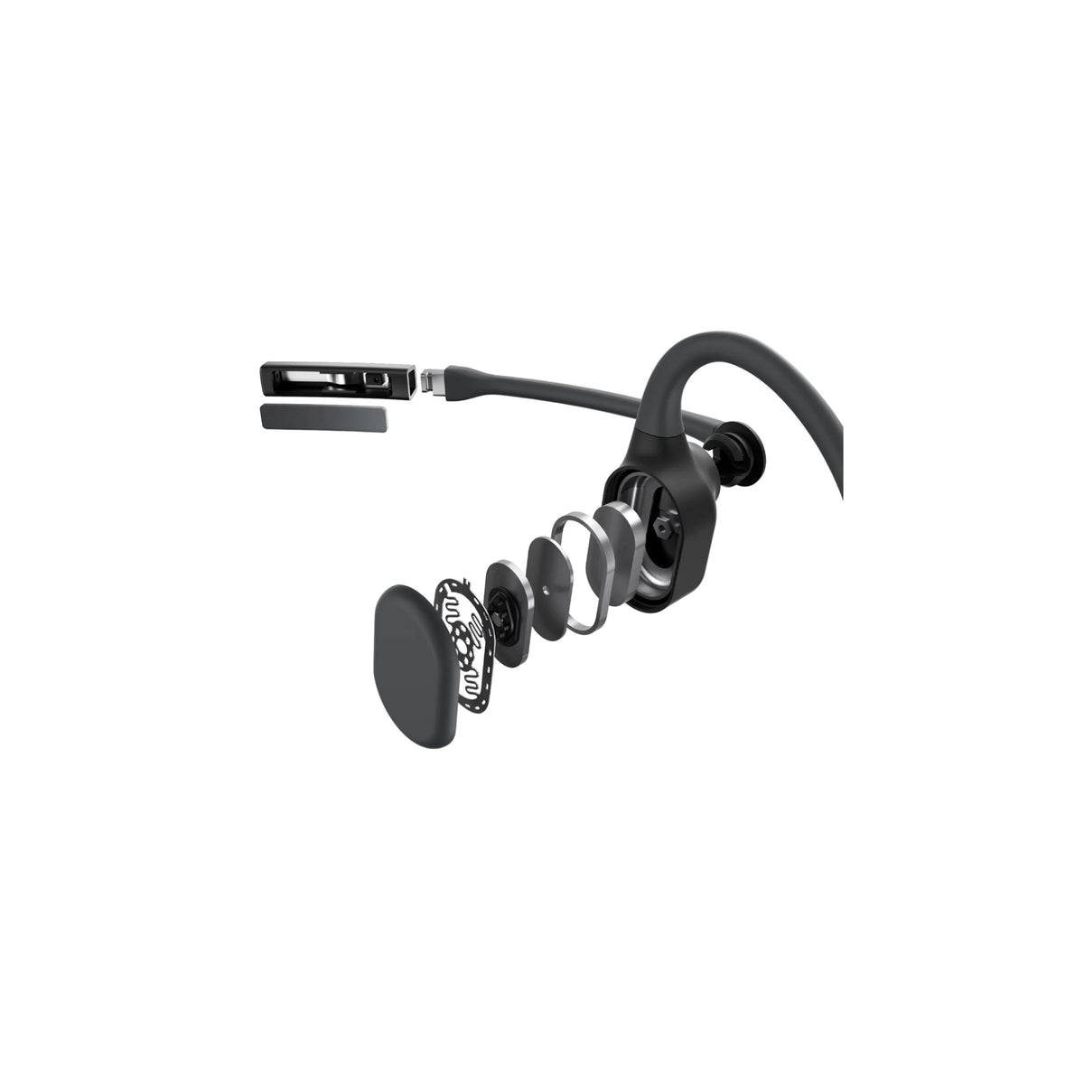 SHOKZ OpenComm2 Trådlösa Neckband-hörlurar Svart