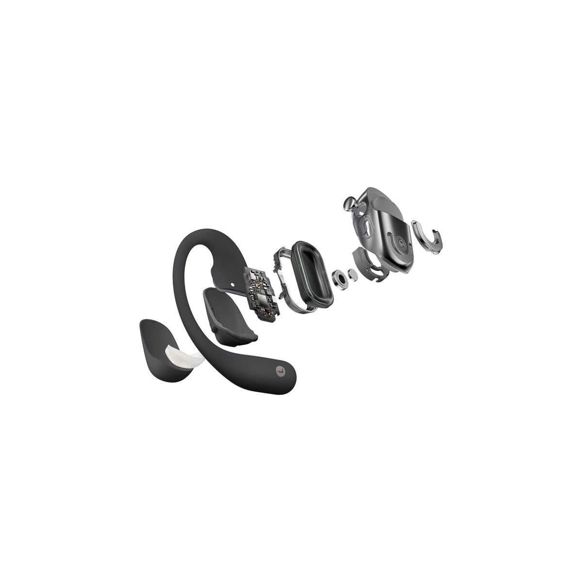 SHOKZ OpenFit 2 Trådlösa Neckband-hörlurar Svart