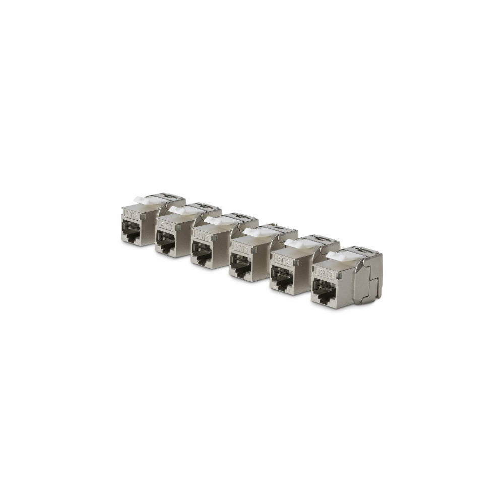 StarTech Keystone Jack CAT 8 RJ45 STP Verktygsfri 6-pack