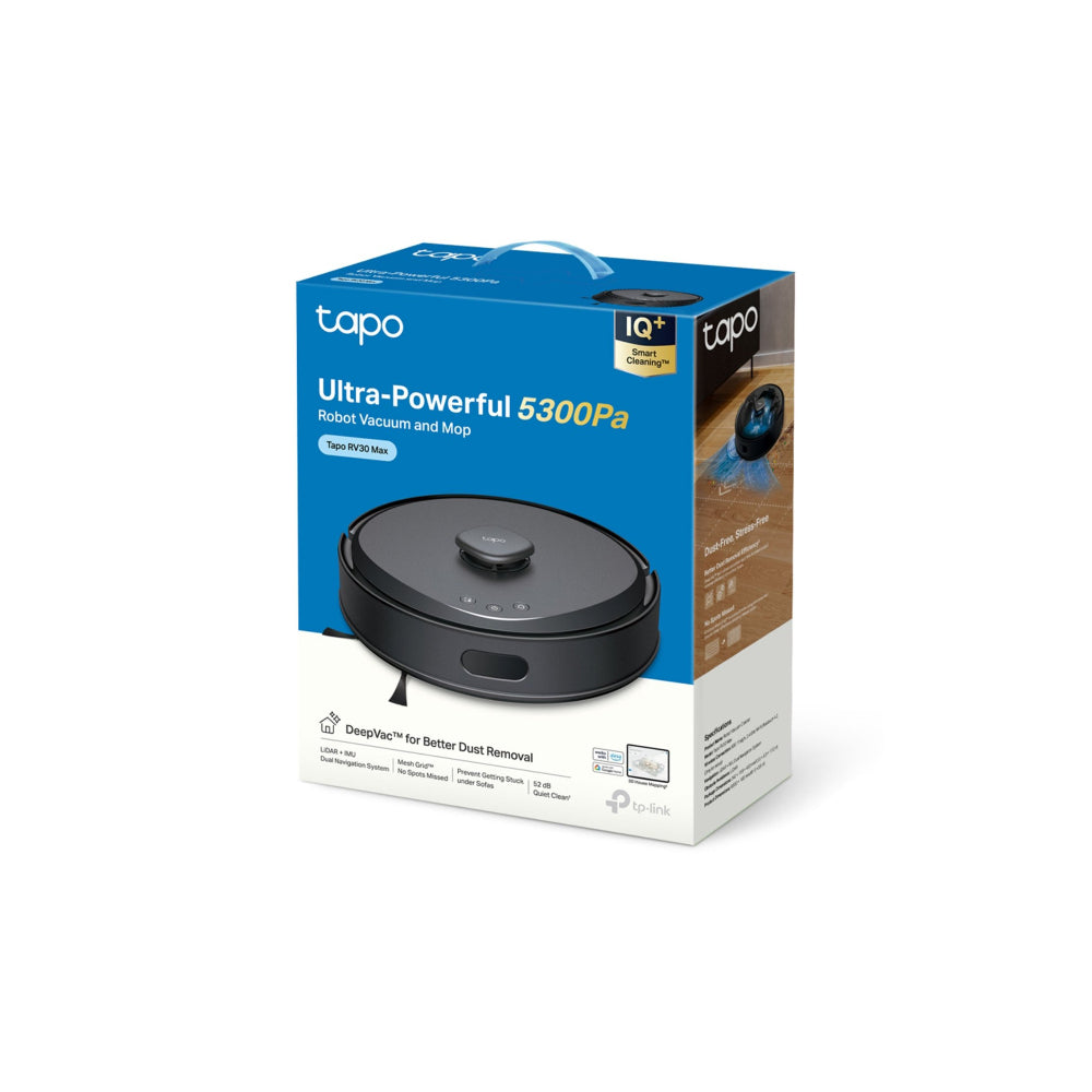 TP-Link Tapo RV30 Max Robotdammsugare Svart