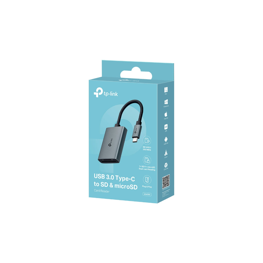 TP-Link UA430C USB Type-C to SD & microSD 3.0 Card Reader