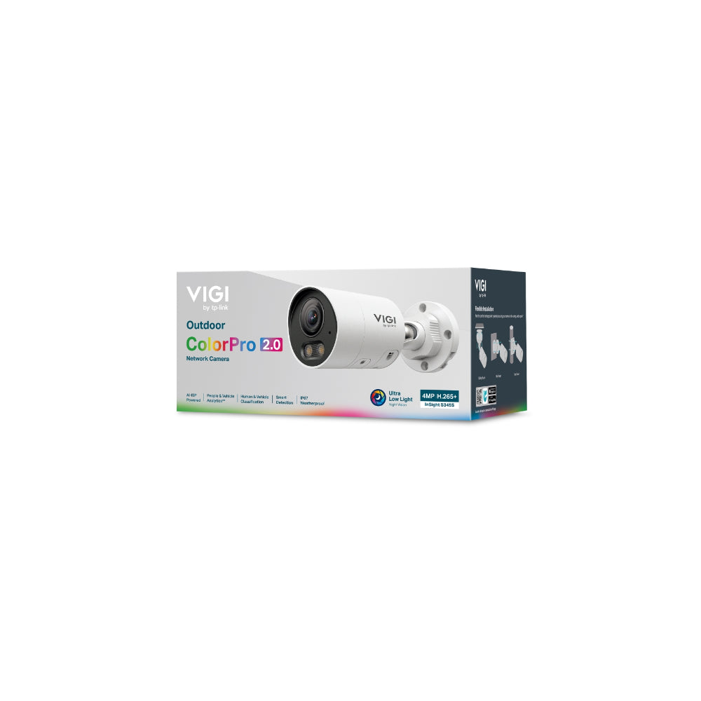 TP-Link VIGI InSight S345S 4MP Outdoor ColourPro 2.0 Bullet Nätverkskamera