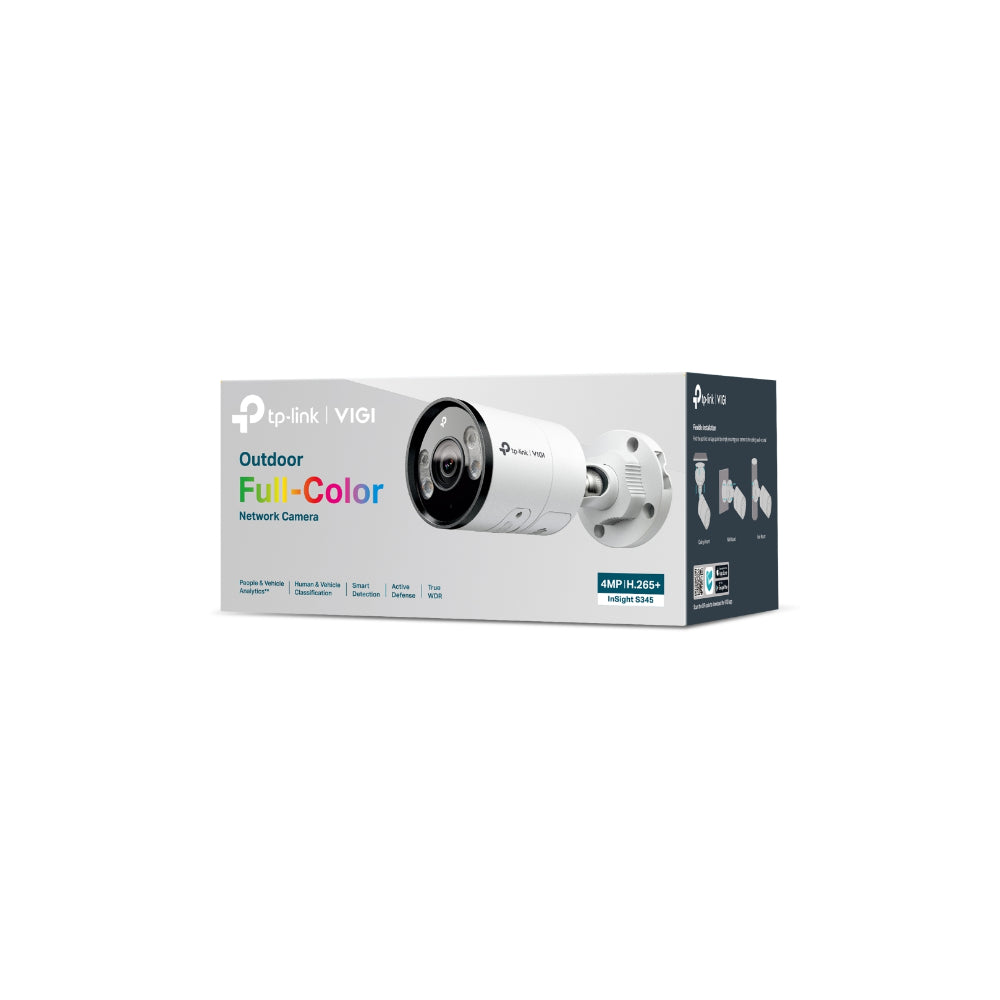 TP-Link VIGI InSight S345 4MP Outdoor Full-Color Bullet Nätverkskamera 2.8mm