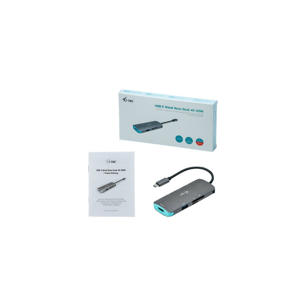 i-Tec USB-C Metal Nano Dock 4K HDMI + Power Delivery