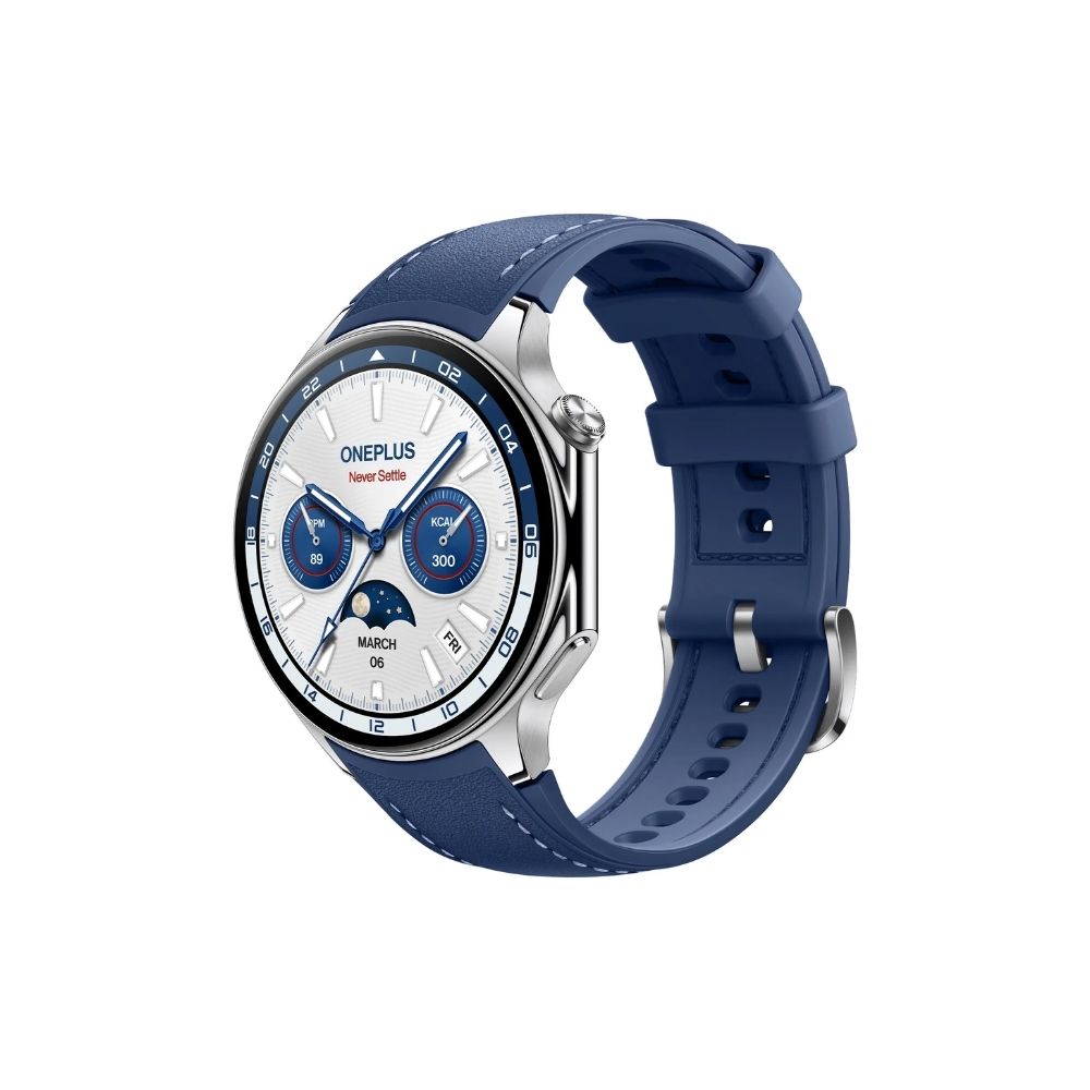 OnePlus Watch 2 46mm - Silver Blå