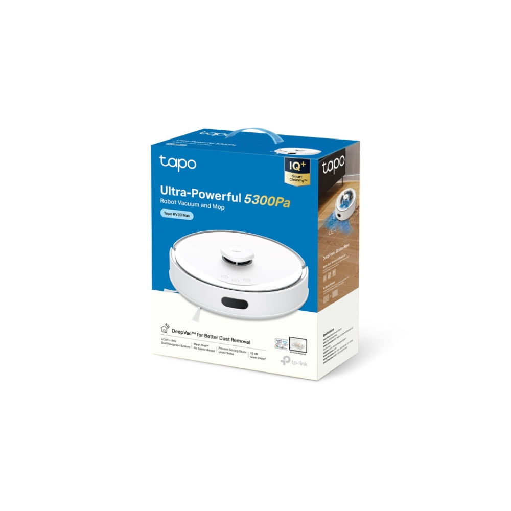 TP-Link Tapo RV30 Max Robotdammsugare Vit