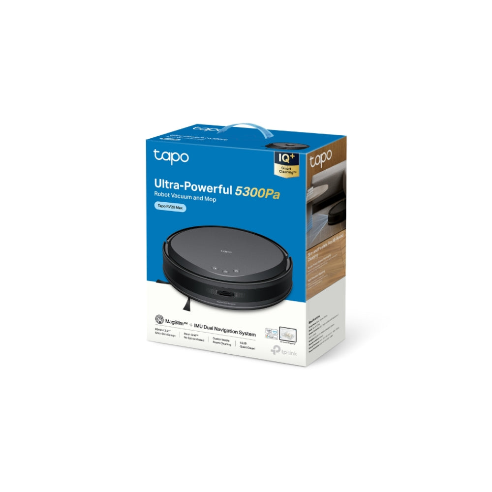 TP-Link Tapo RV20 Max Robotdammsugare Svart