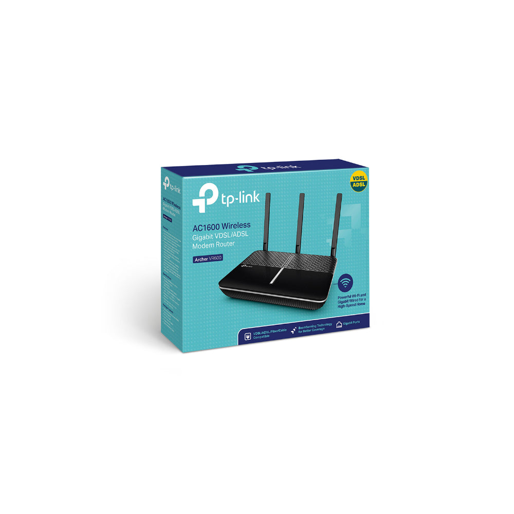 TP-Link Archer VR600 AC1600 Wireless Gigabit VDSL/ADSL Modem Router