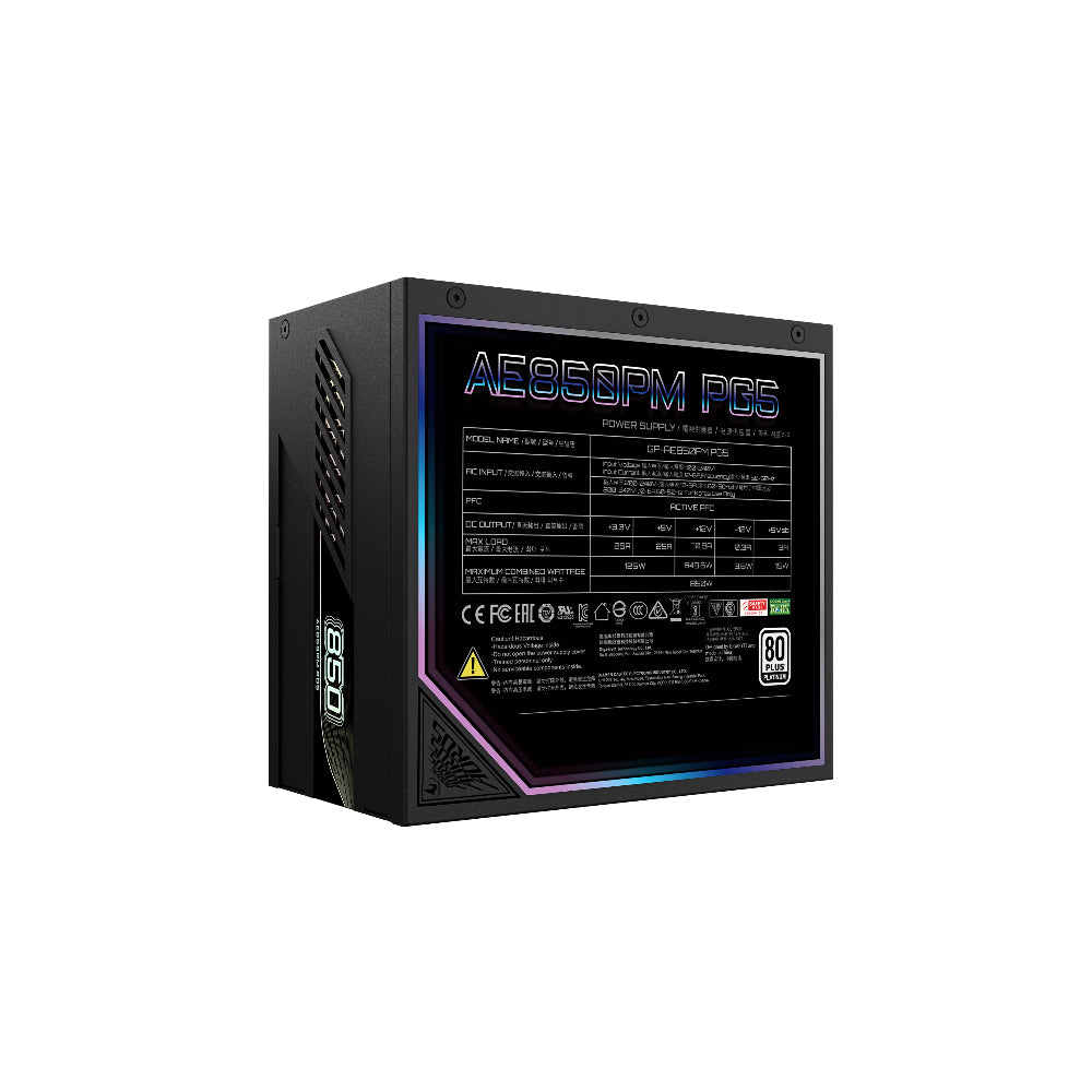 Gigabyte AORUS ELITE AE850PM PG5 ATX 3.0 850W 80 Plus Platinum
