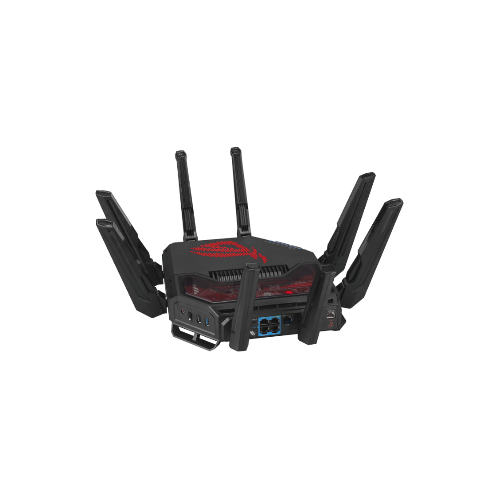 ASUS ROG Rapture GT-BE19000 Wi-Fi 7 - Trådlös spelrouter - Svart