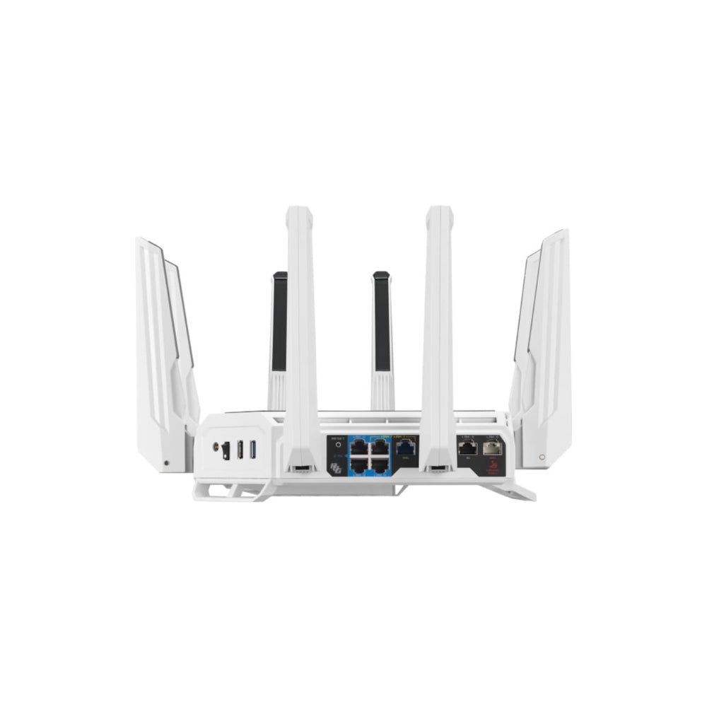 ASUS ROG Rapture GT-BE19000 Wi-Fi 7 - Trådlös spelrouter - Vit