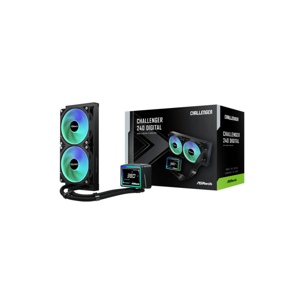 ASRock Challenger 240 Digital ARGB AIO 240mm Svart