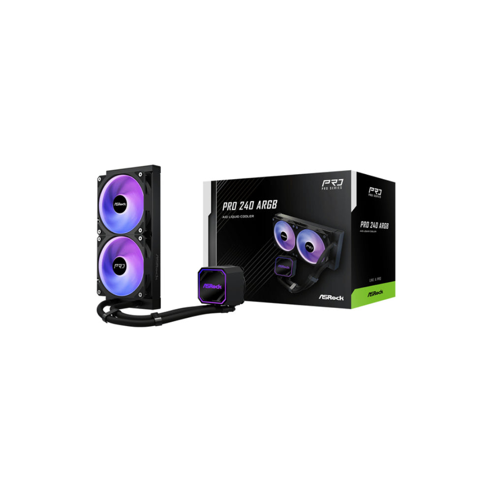 ASRock Pro 240 ARGB AIO 240mm Svart