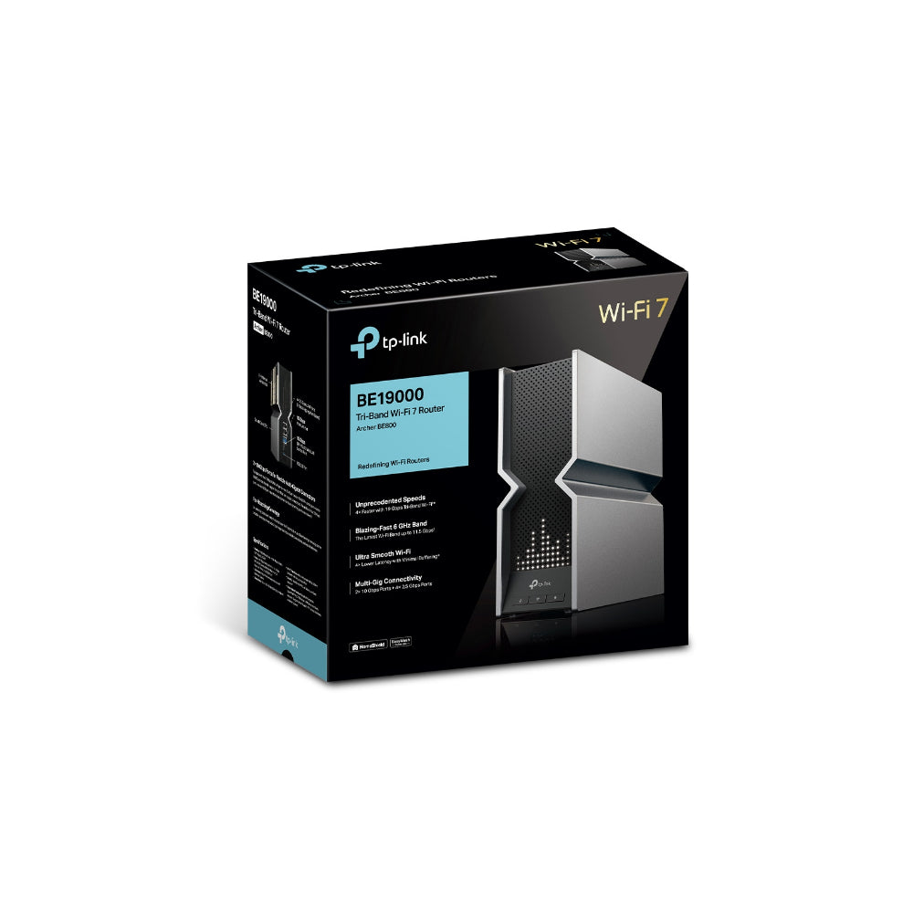 TP-Link Archer BE800 BE19000 Tri-Band Wi-Fi 7 Router