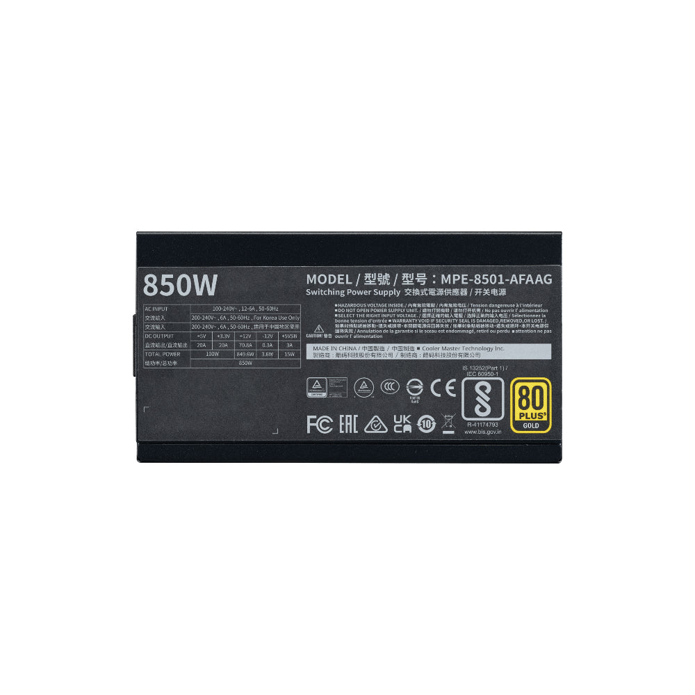 Cooler Master Mwe ATX 3.1 850W 80 Plus Gold