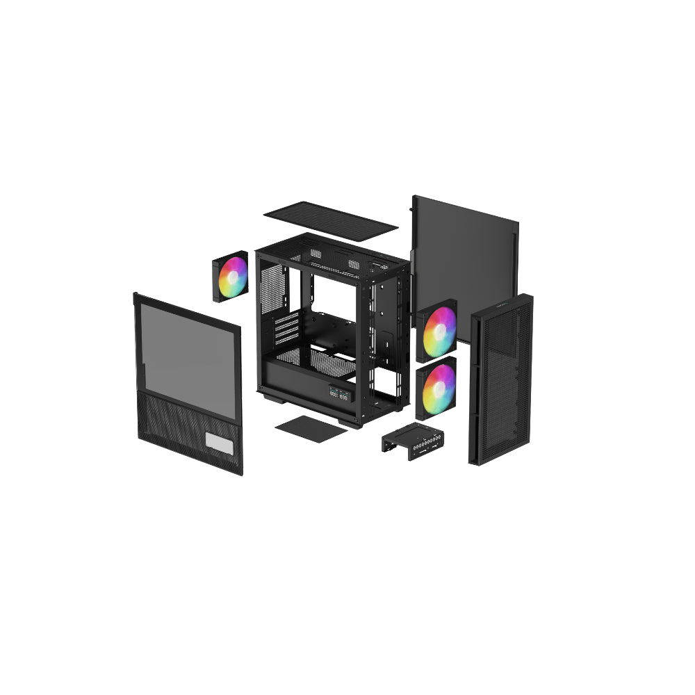 DeepCool CH360 DIGITAL mATX Svart