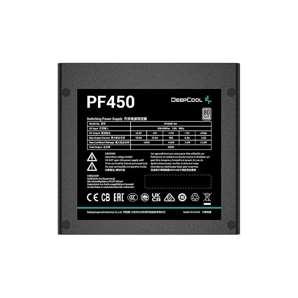 DeepCool PF PF450 ATX 2.0 450W 80 PLUS