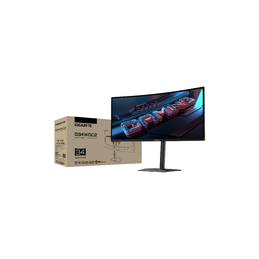 Gigabyte G34WQC2 34" - Böjd Ultrawide 3440x1440 VA 200Hz