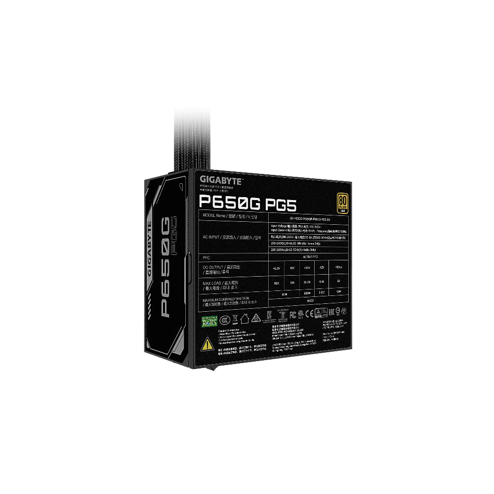 Gigabyte P650G PCIE 5.1 ATX 3.1 650W 80 Plus Gold