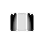 PanzerGlass Privacy filter med svart ram iPhone 17 Pro - Ultra-Wide Fit med fastfit