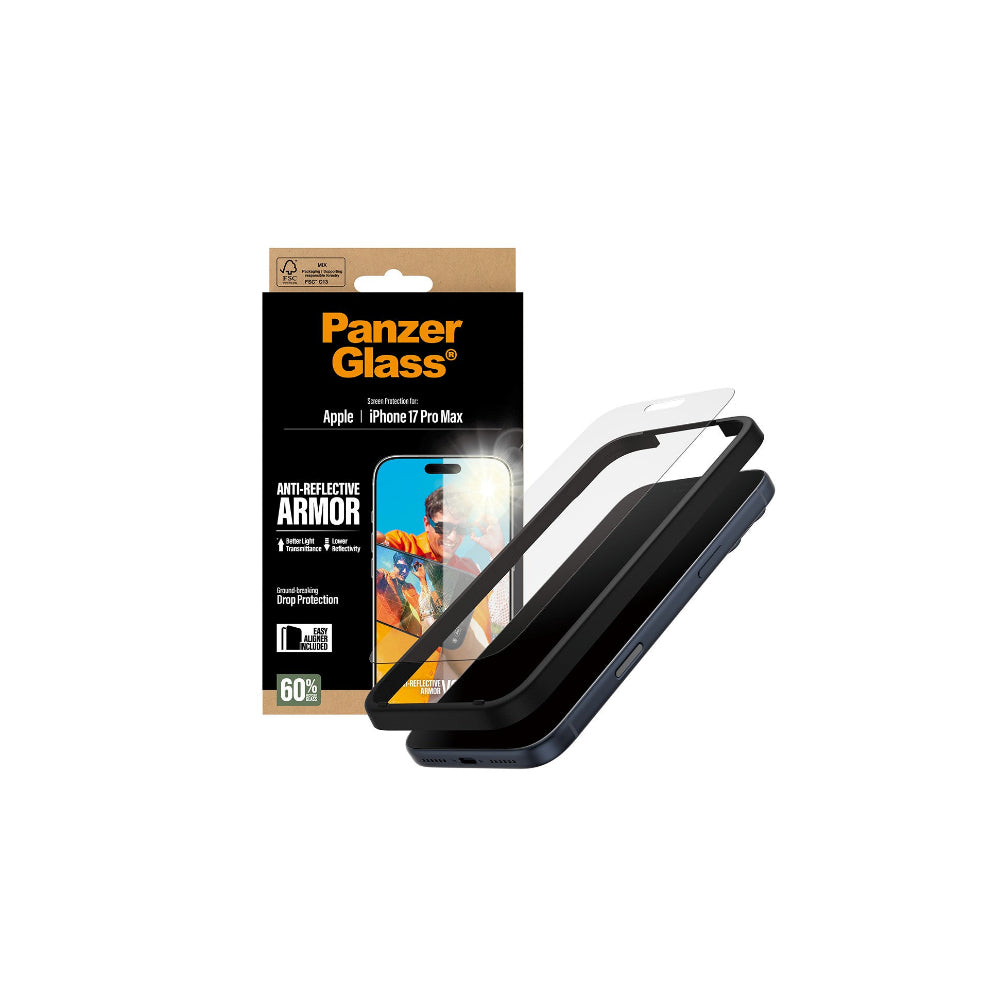 PanzerGlass  Anti Reflect Armor iPhone 17 Pro Max - Easyaligner