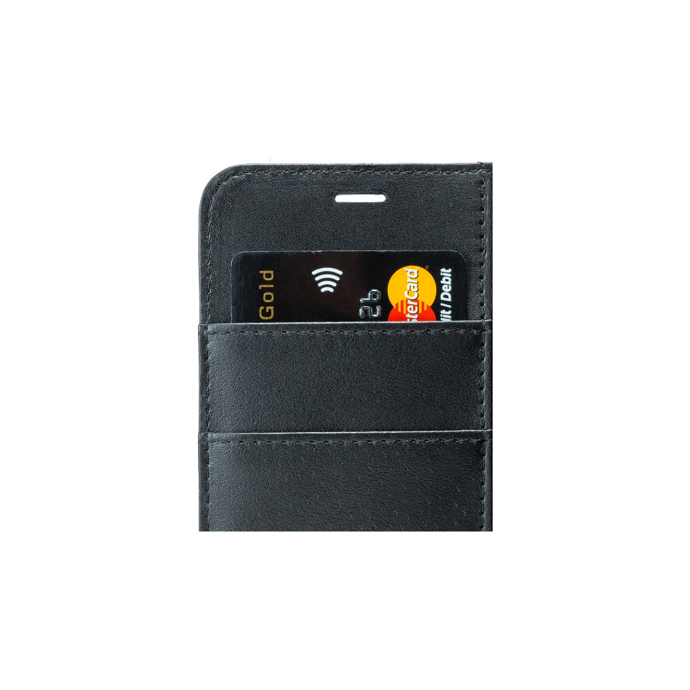 Screenor Smart Vikbart Fodral - Ekoläder Svart - iPhone 17 Pro