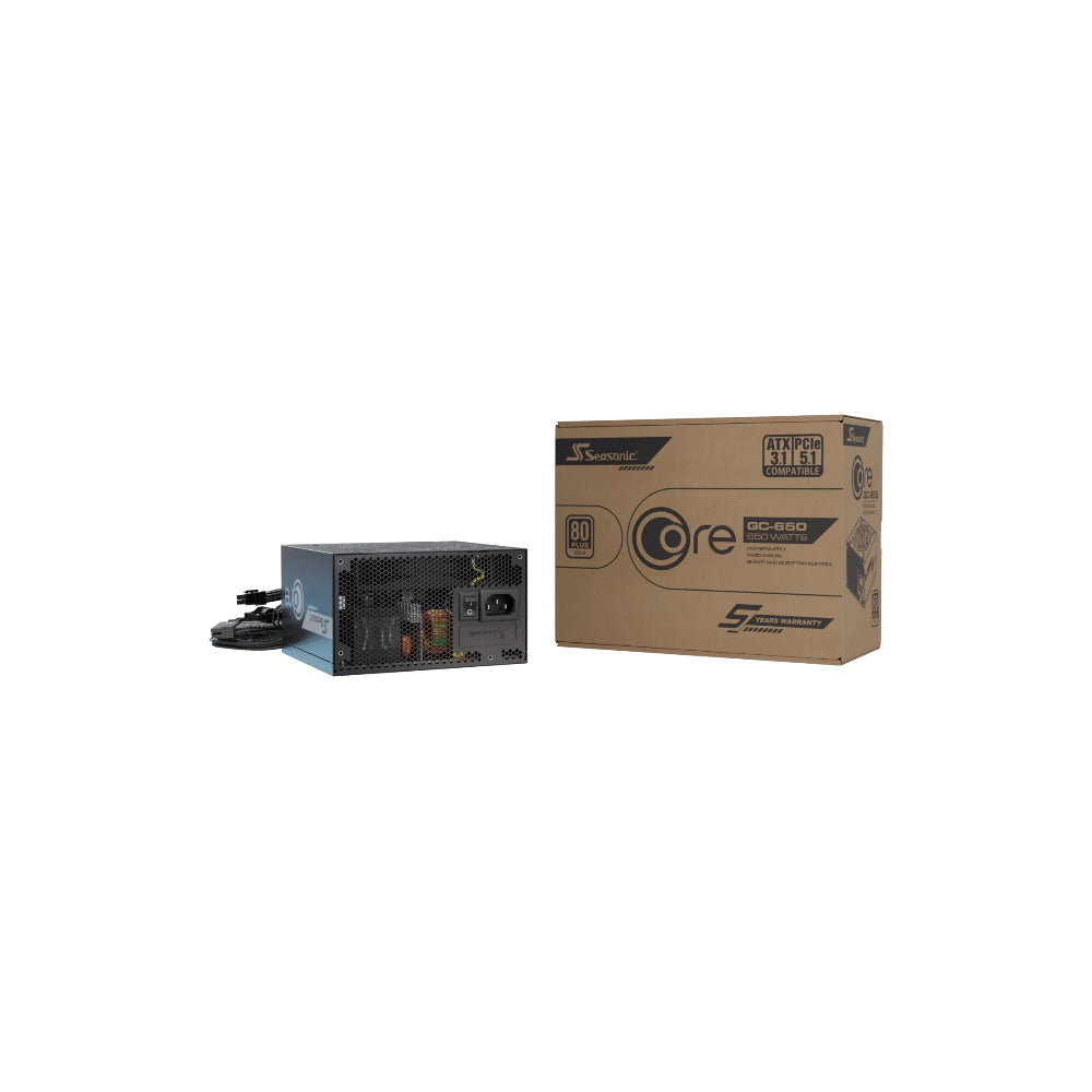 Seasonic CORE GC-650 ATX 3.1 650W 80 Plus Gold Svart