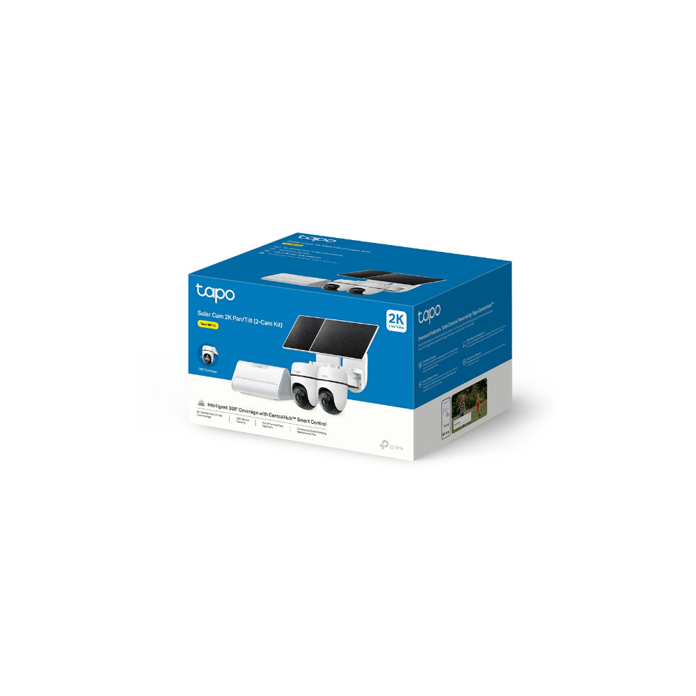 TP-Link Tapo HB112 Solar Cam 2K Pan/Tilt (2-Cam Kit)