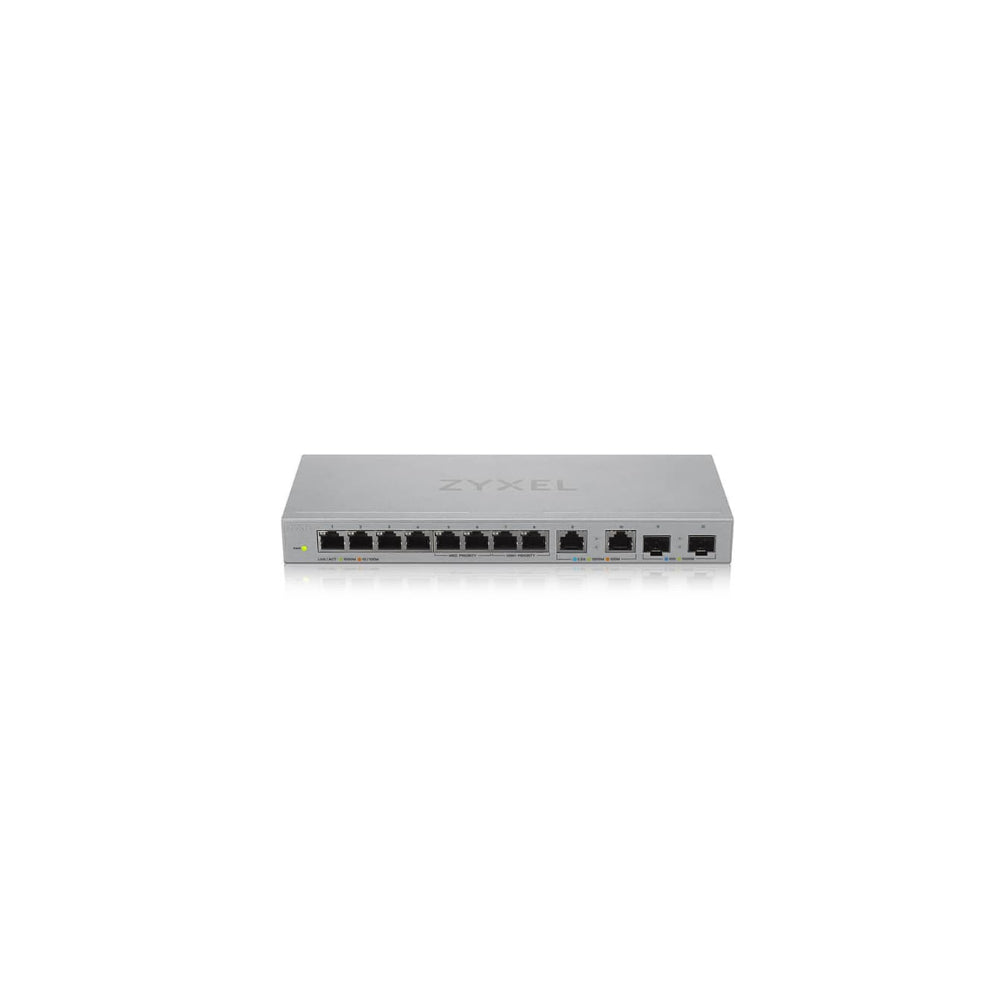 Zyxel Xgs1010 12 V2 Switch Administrerad 8 X 10/100/1000 + 2 X 100/1000/2.5 G + 2 X 1 Gigabit/10 Gi