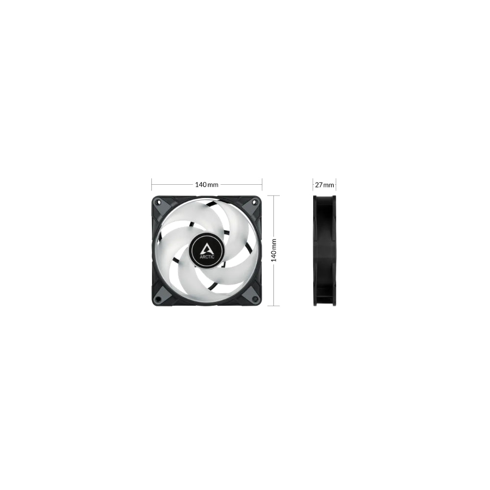 Arctic P14 PWM PST 3-pack 140mm Svart