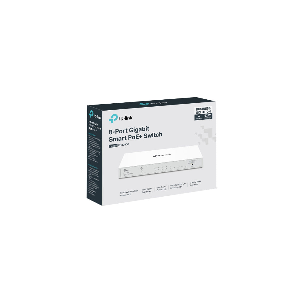 TP-Link Festa FS308G 8-Port Gigabit Smart Switch med 4-Port PoE+