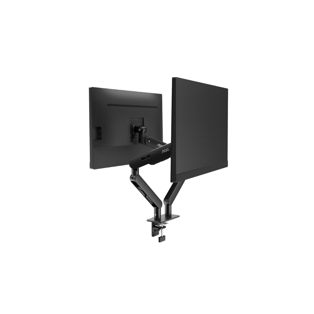 AOC AM420 Dual Monitor Arm Svart