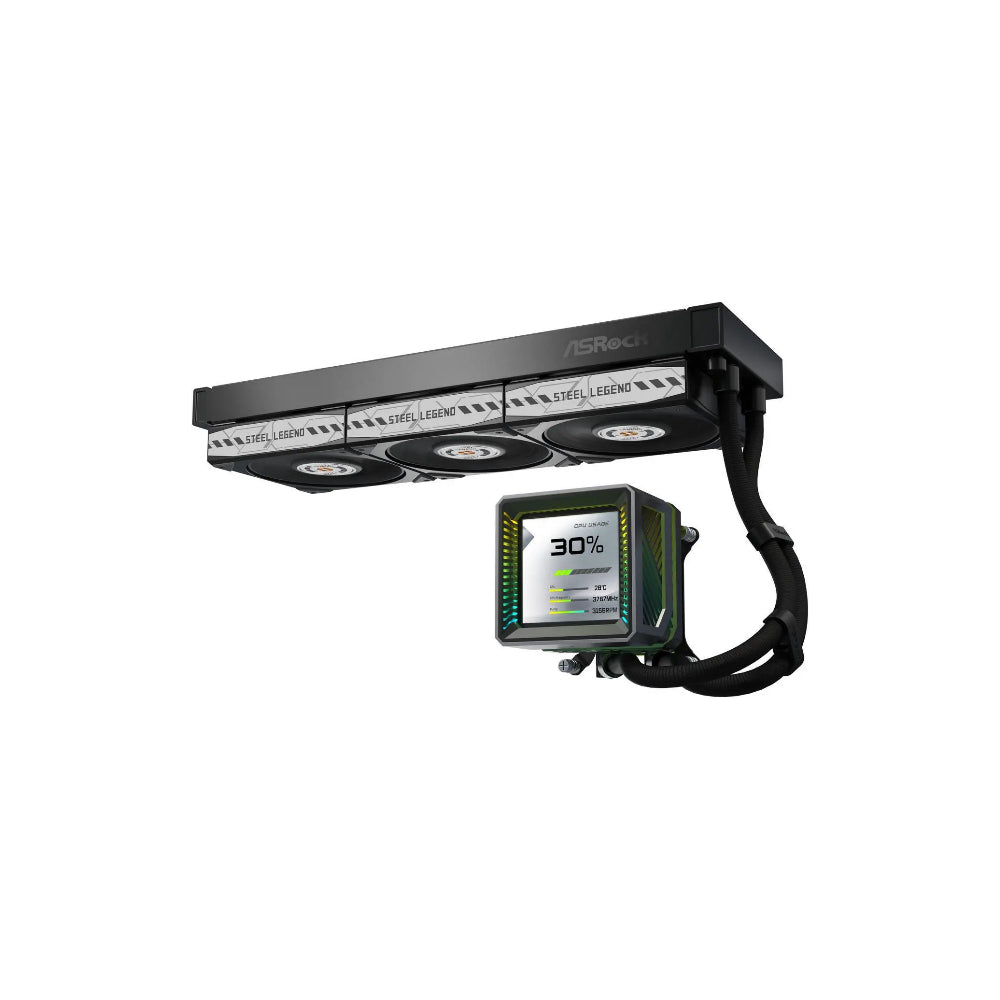 ASRock Steel Legend 360 LCD AIO 360mm Svart