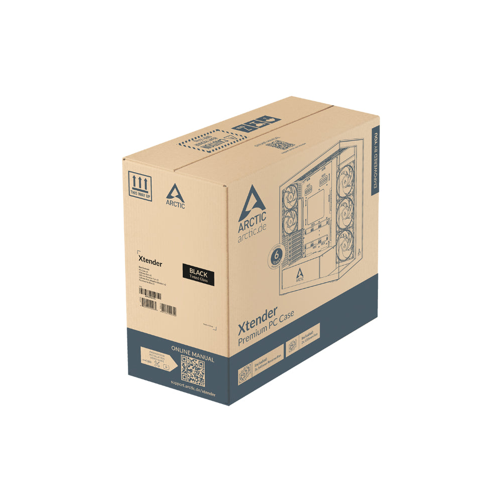 Arctic Xtender TG E-ATX Svart