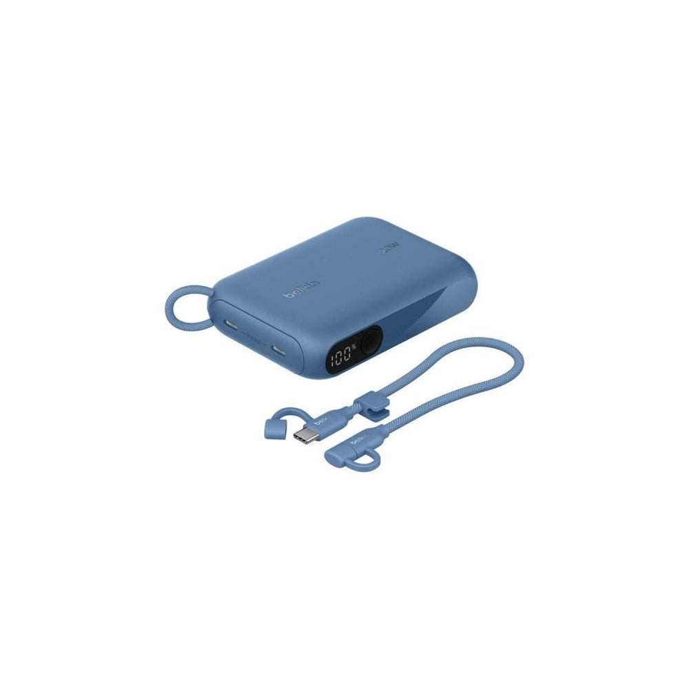 Belkin Powerbank med Display PD 20W 10000mAh Blå