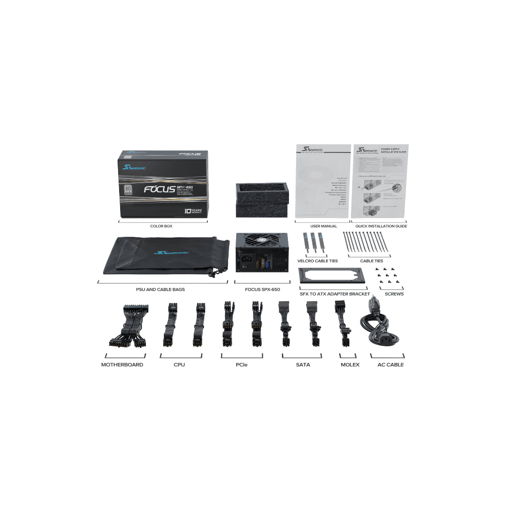 Seasonic FOCUS SPX ATX 2.4 650W 80 Plus Platinum
