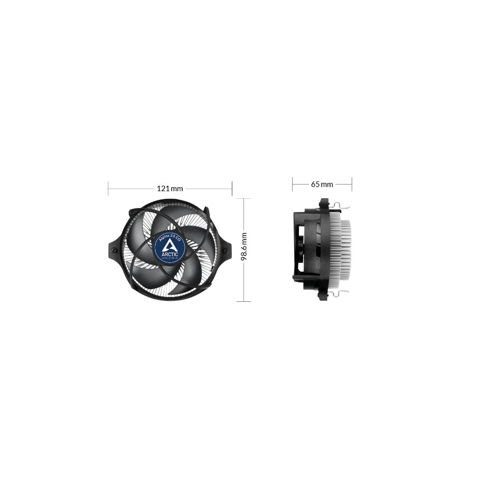 Arctic Alpine 23 CO CPU-kylare 90mm Svart