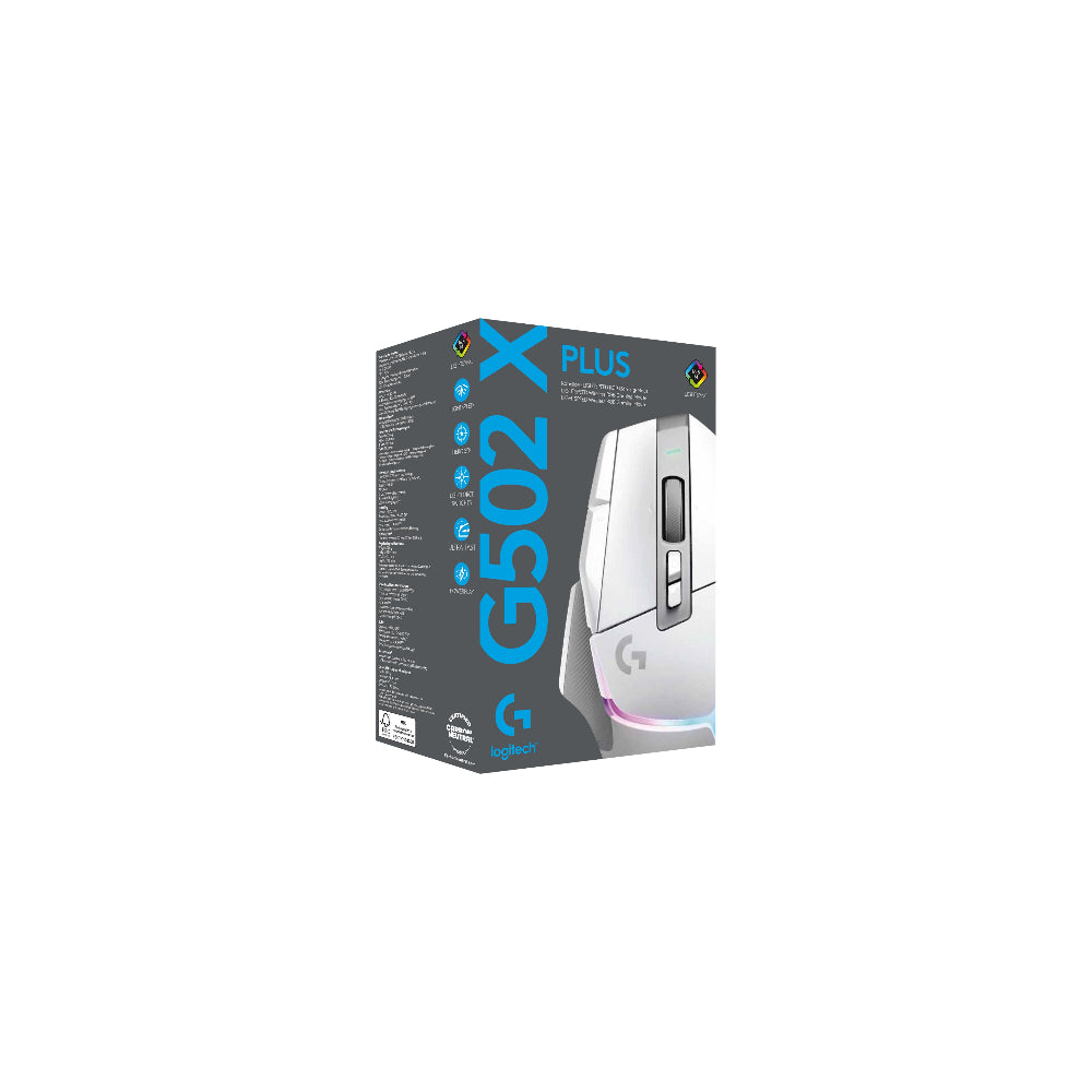 Logitech G G502 X Plus Trådlös Vit