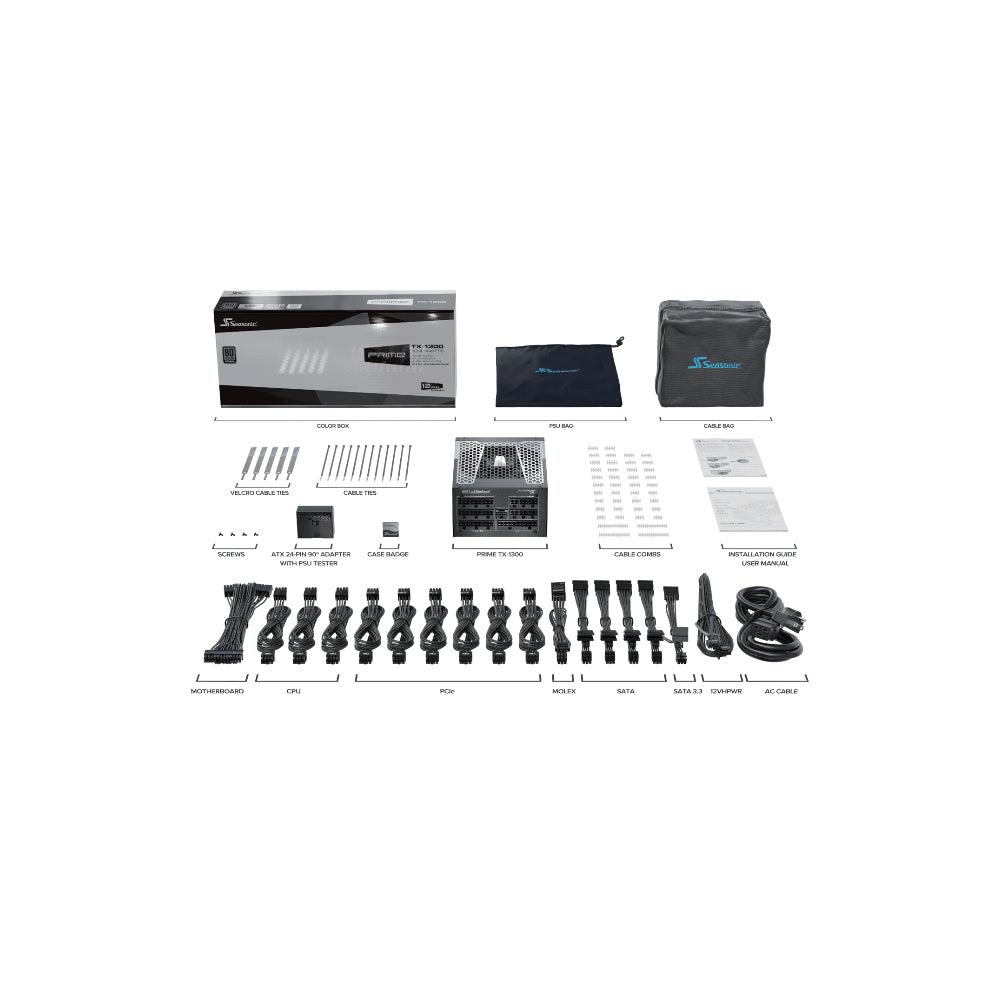 Seasonic Prime TX 1300 1300W ATX 3.1 80 PLUS Titanium
