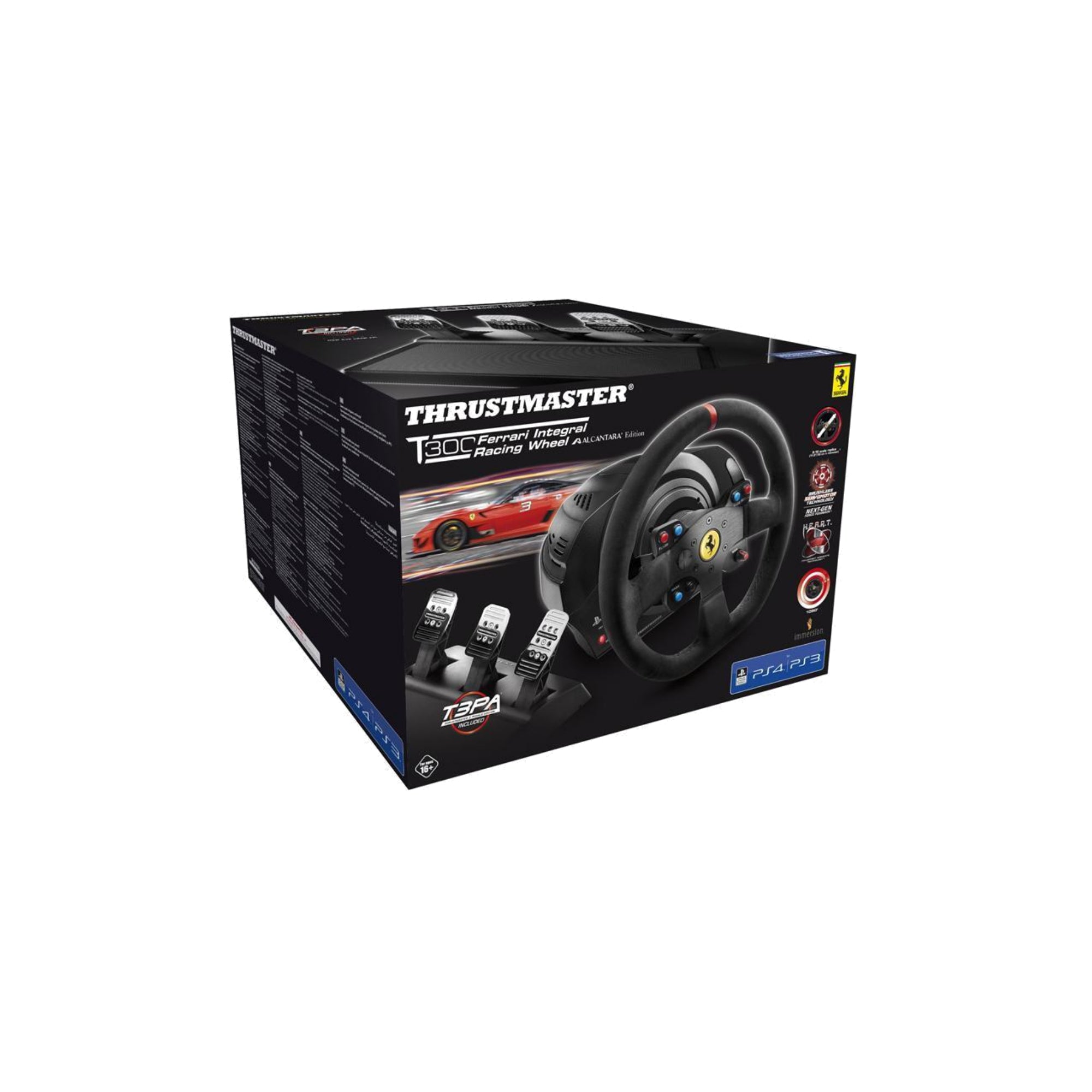 Thrustmaster T300 Ferrari Integral Alcantara Edition Ratt och Pedalset