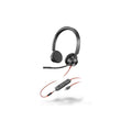 HP Poly Blackwire 3325 Stereo MS +3.5mm Plug +USB-C/A Svart