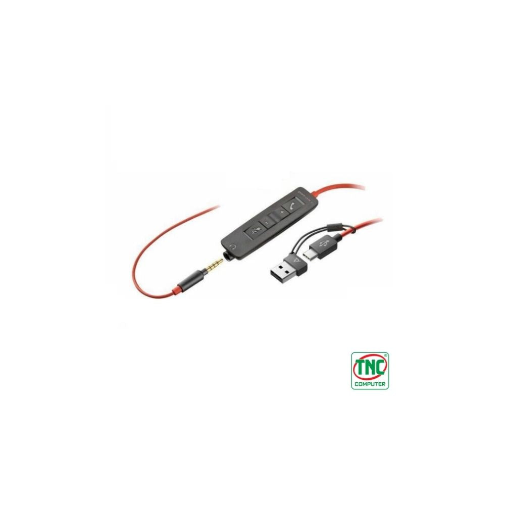 HP Poly Blackwire 3220 Stereo +USB-C/A Svart