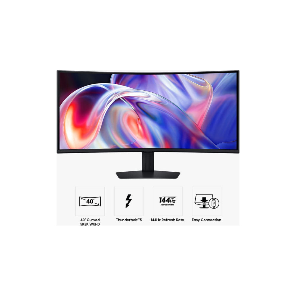 Samsung Viewfinity S40H850T 40" - Böjd Ultrawide Thunderbolt 5 USB-C 5120x2160 VA 144Hz